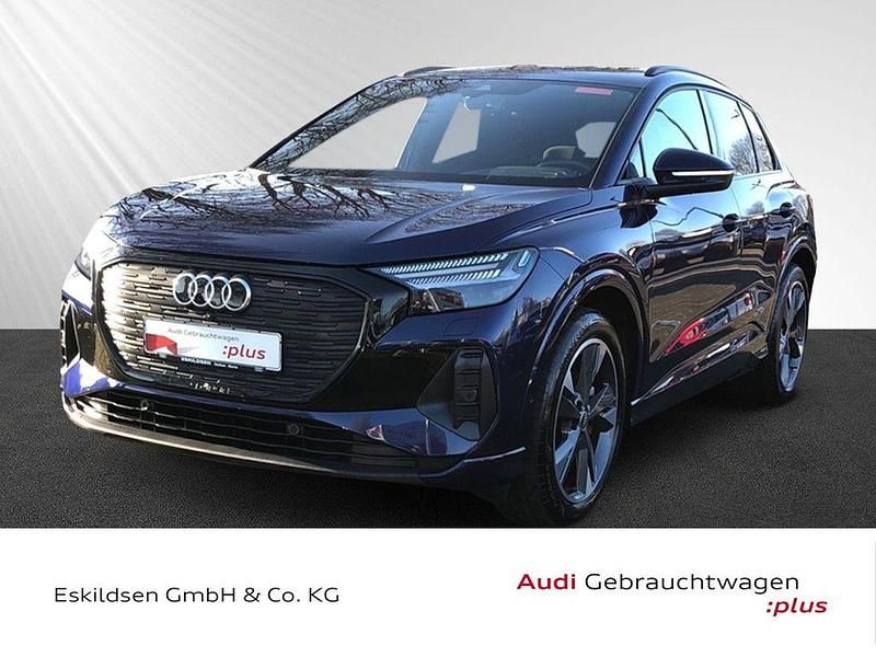 Navarrablau metallic Gebraucht 2022 Audi Q4 e-tron Advanced SUV | 35.630 € (Teuer) - Bild 1/4