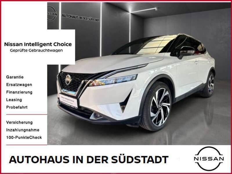 Pearl white Gebraucht 2022 Nissan Qashqai Tekna+ SUV | 29.950 € (Fairer Preis) - Bild 1/4