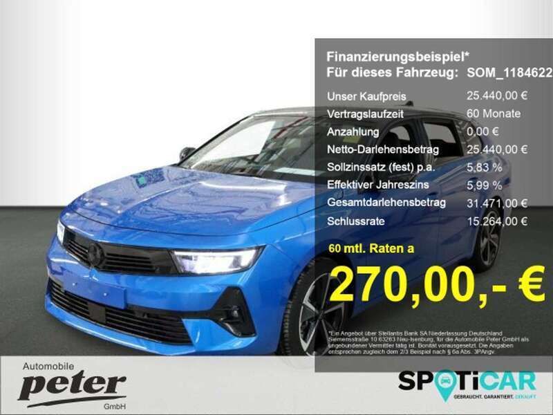 Blau/typ aussenverkleidung dr Gebraucht 2024 Opel Astra GS Line Kombi | 25.440 € (Fairer Preis) - Bild 1/4