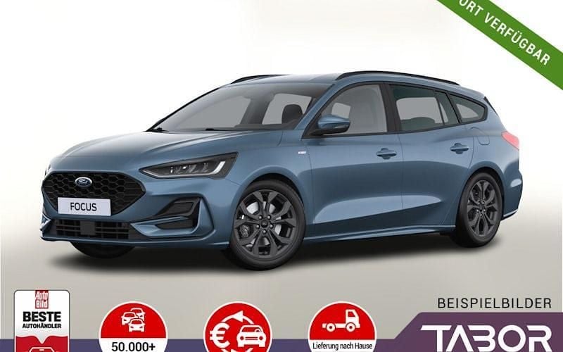 Blau metallic Neu 2025 Ford Focus ST-Line X Kombi | 27.888 € (Superpreis) - Bild 1/4