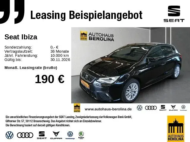 Gebraucht Seat Ibiza FR 150 PS (110 kW) 2025 Schwarz Kleinwagen