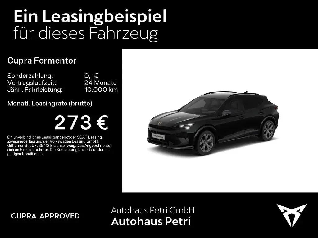 Używany Cupra Formentor 150 KM (110 kW) 2025 Czarny SUV