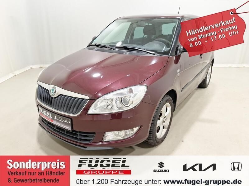 Rosso brunellorot metallic Gebraucht 2012 Skoda Fabia Family Limousine | 3.499 € (Superpreis) - Bild 1/4