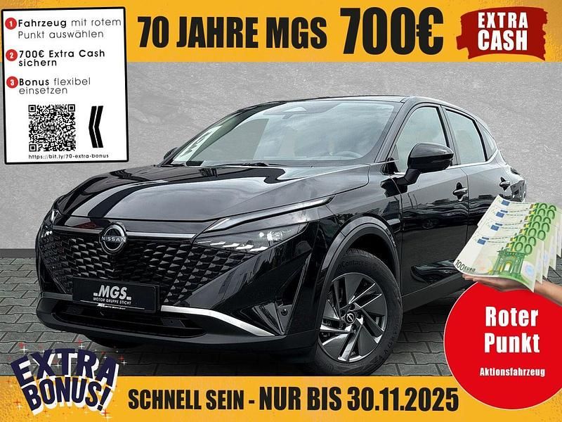 Pearl black Neu 2025 Nissan Qashqai Acenta SUV | 32.990 € (Teuer) - Bild 1/4