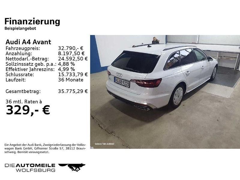 Gebraucht Audi A4 S-Line 150 PS (110 kW) 2024 Gletscherweiß metallic (metallic) Kombi