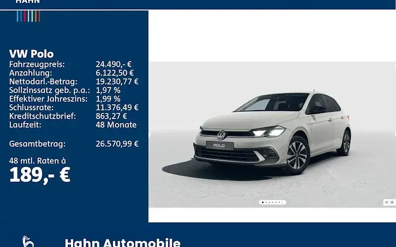 Neu VW Polo 95 PS (69 kW) 2026 Grau Kleinwagen