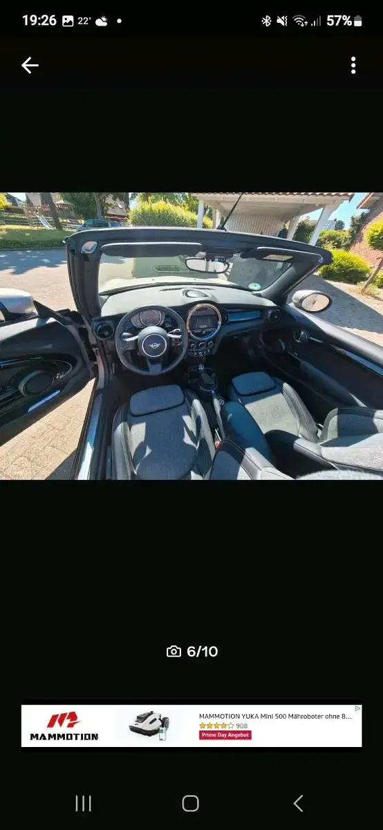 Gebraucht Mini One Cabriolet 102 PS (75 kW) 2022 Grau Cabrio