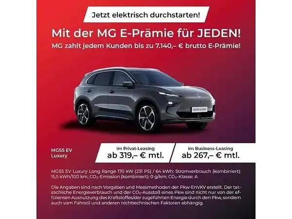 Neu MG MG5 EV Luxury 169 kW (231 PS) 2025 Blau Kombi