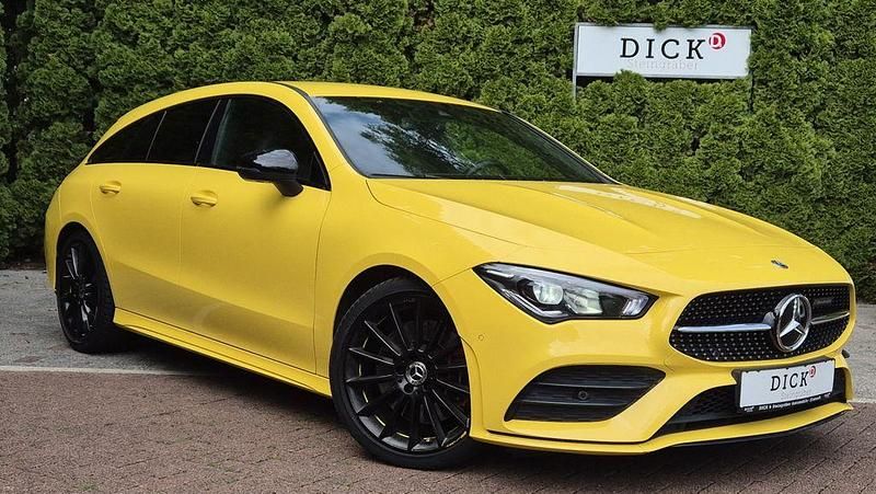 Gelb Gebraucht 2019 Mercedes CLA220 Shooting Brake AMG line Kombi | 24.950 € (Fairer Preis) - Bild 1/4