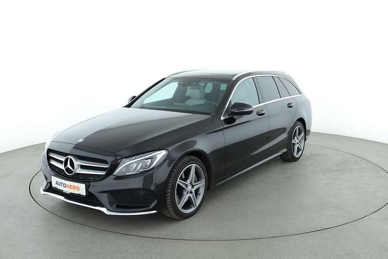 Schwarz Gebraucht 2016 Mercedes C400 AMG line Kombi | 26.340 € (Fairer Preis) - Bild 1/3