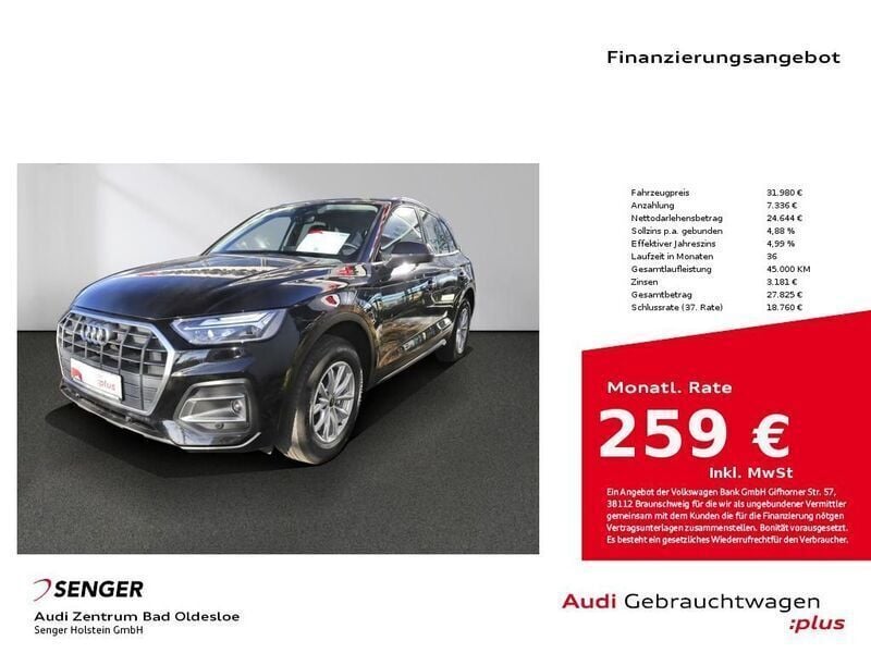 Brillantschwarz Gebraucht 2021 Audi Q5 SUV | 31.980 € (Superpreis) - Bild 1/4