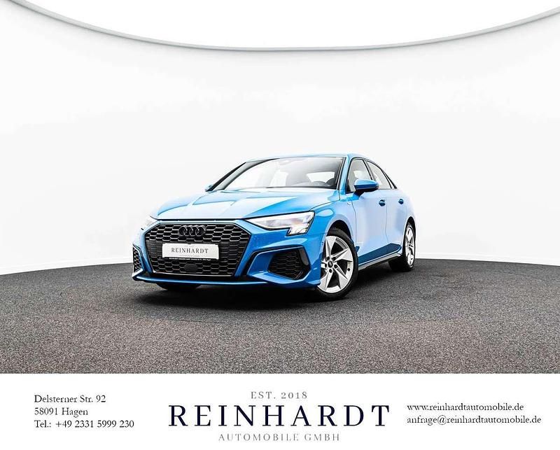 Turboblau Gebraucht 2023 Audi A3 S-Line Limousine | 26.010 € (Fairer Preis) - Bild 1/3