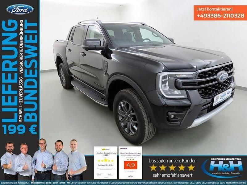 Obsidianschwarz Gebraucht 2023 Ford Ranger Wildtrack Abholung | 39.249 € (Etwas zu teuer) - Bild 1/4