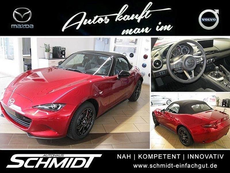 Neu Mazda MX5 Homura-Line 132 PS (97 kW) 2025 Soul red crystal m Cabrio