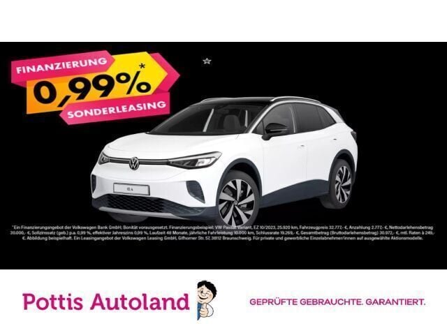 Weiss Gebraucht 2021 VW ID.4 Pro Performance SUV | 25.977 € (Fairer Preis) - Bild 1/4