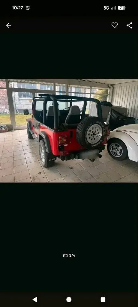 Gebraucht Jeep Wrangler 121 PS (88 kW) 1993 Rot SUV