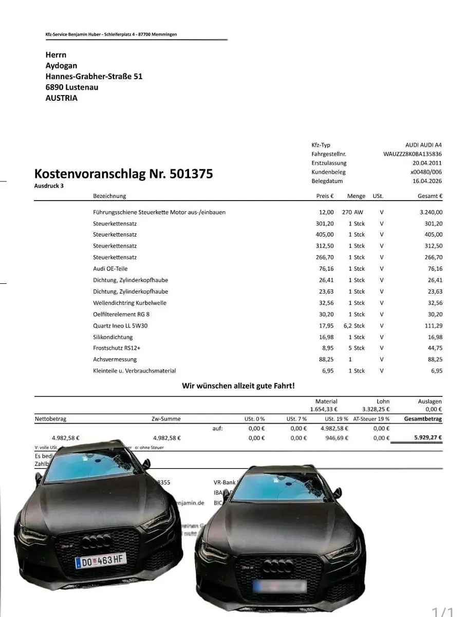 Gebraucht Audi A4 265 PS (194 kW) 2011 Schwarz Kombi
