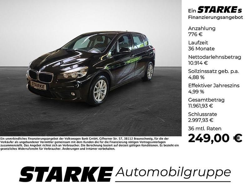Schwarz Gebraucht 2016 BMW 218 Active Tourer Advantage Van / Kleinbus | 11.690 € (Fairer Preis) - Bild 1/4