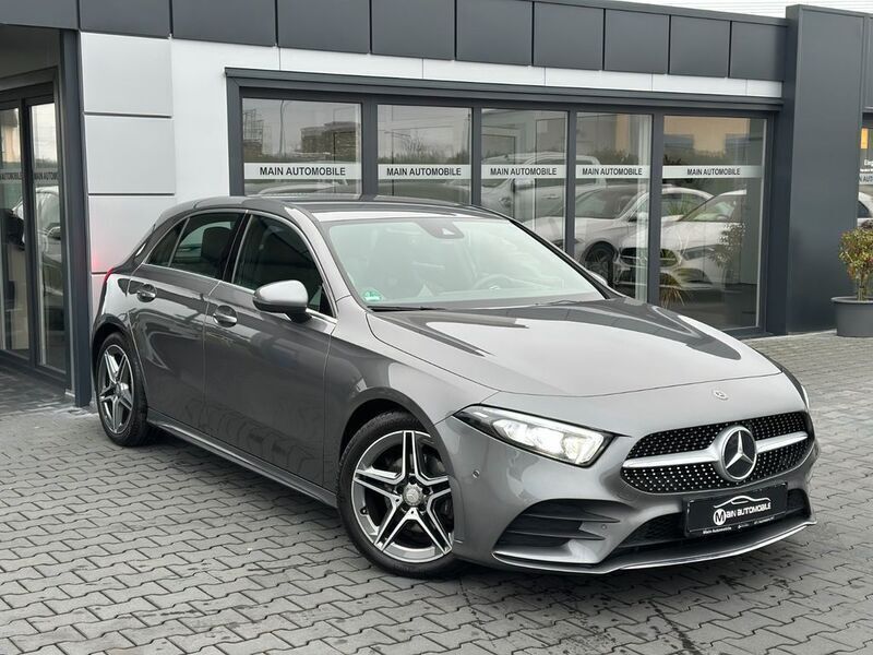 Grau Gebraucht 2018 Mercedes A200 AMG Limousine | 21.890 € (Guter Preis) - Bild 1/4