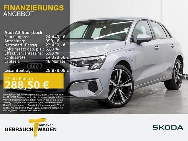 Silber Gebraucht 2022 Audi A3 Sportback e-tron Advanced Limousine | 24.440 € (Guter Preis) - Bild 1/4