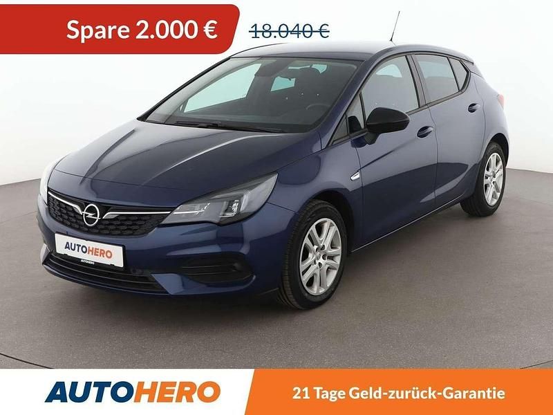 Blau Gebraucht 2021 Opel Astra Edition Limousine | 15.680 € (Guter Preis) - Bild 1/3
