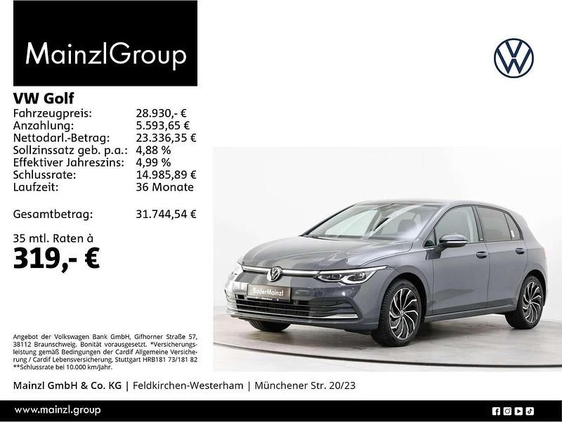 Grau Gebraucht 2023 VW Golf Move Limousine | 28.930 € (Teuer) - Bild 1/3