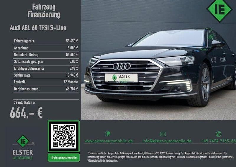 Gebraucht Audi A8L 449 PS (330 kW) 2022 Schwarz Limousine