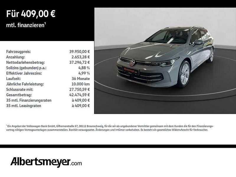 Grau Neu 2025 VW Golf VIII Style Kombi | 39.950 € - Bild 1/4