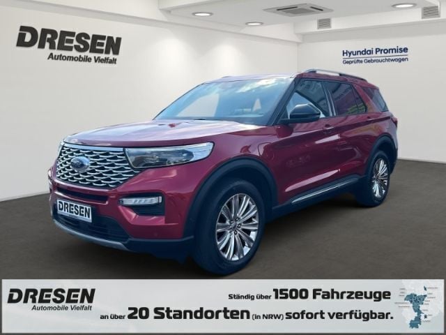 Rot Gebraucht 2023 Ford Explorer Platinum SUV | 53.450 € (Guter Preis) - Bild 1/4