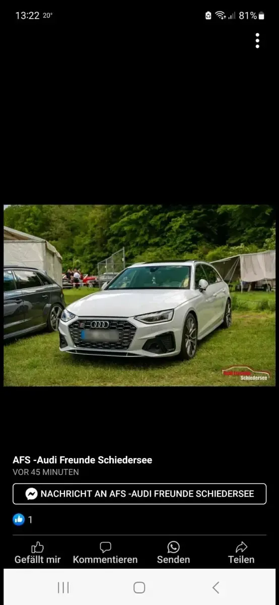 Używany Audi S4 Ambiente 347 KM (255 kW) 2019 Biały Kombi