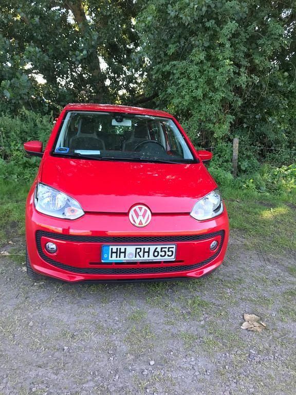 Rot Gebraucht 2013 VW up! high up! Kleinwagen | 6.300 € (Superpreis) - Bild 1/3