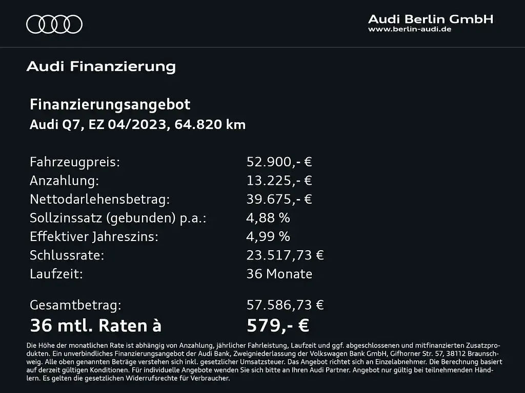 Używany Audi Q7 340 KM (250 kW) 2023 Biały SUV