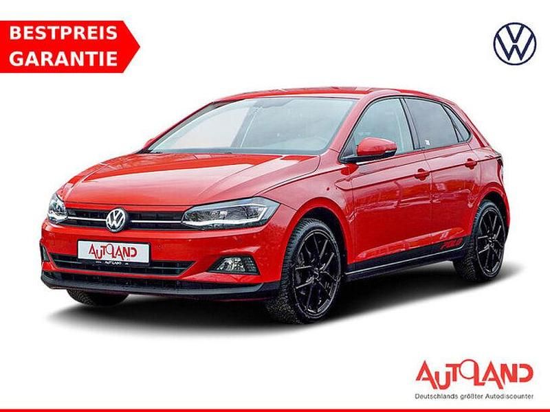 Rot (metallic) Gebraucht 2019 VW Polo Highline Kleinwagen | 17.990 € (Teuer) - Bild 1/4