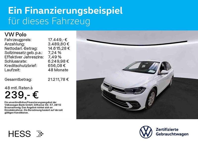 Gebraucht VW Polo Style 95 PS (69 kW) 2022 Pure white Kleinwagen