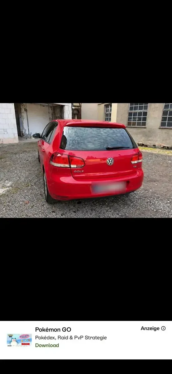 Gebraucht VW Golf VI Match 105 PS (77 kW) 2011 Rot Kleinwagen
