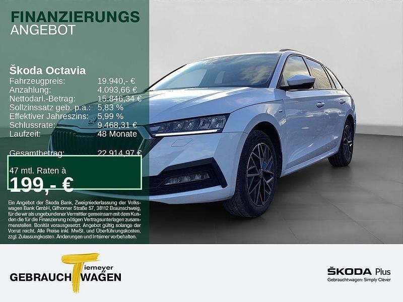 Weiß Gebraucht 2021 Skoda Octavia Clever Kombi | 19.940 € (Guter Preis) - Bild 1/4