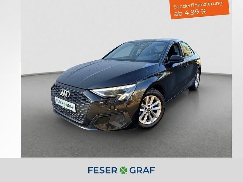 Mythosschwarz metallic Gebraucht 2022 Audi A3 Sport Limousine | 22.480 € (Fairer Preis) - Bild 1/4