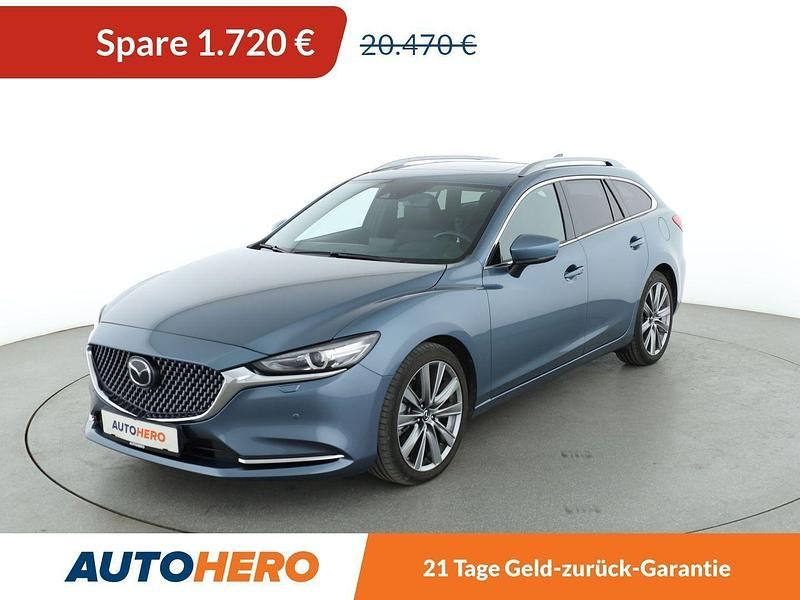 Blau Gebraucht 2019 Mazda 6 Sports-Line Kombi | 18.750 € (Fairer Preis) - Bild 1/3