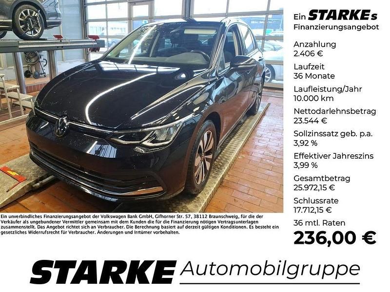 Gebraucht VW Golf VIII Move 150 PS (110 kW) 2024 Deep black perleffekt Limousine