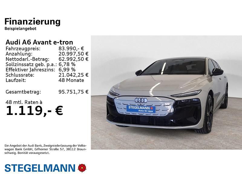Neu Audi A6 e-tron Performance 269 kW (367 PS) 2026 Beige Kombi