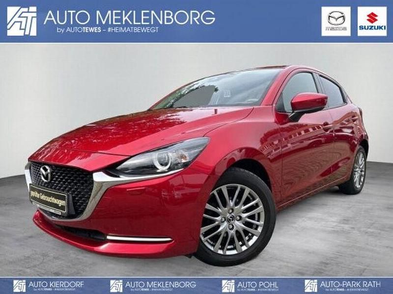 Magmarot metallic Gebraucht 2021 Mazda 2 Sports-Line Kleinwagen | 15.490 € (Fairer Preis) - Bild 1/4