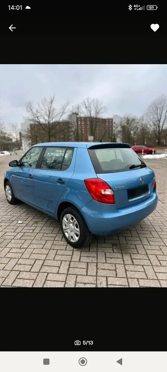 Gebraucht Skoda Fabia 60 PS (44 kW) 2014 Blau Kleinwagen