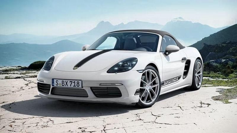Weiß Gebraucht 2024 Porsche 718 Boxster Edition Cabrio | 74.490 € (Etwas zu teuer) - Bild 1/4