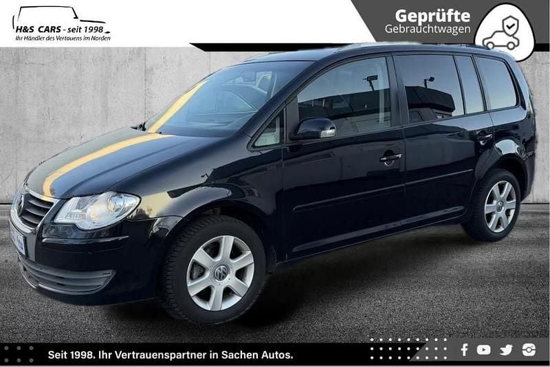 Gebraucht VW Touran 140 PS (102 kW) 2008 Schwarz Van / Kleinbus