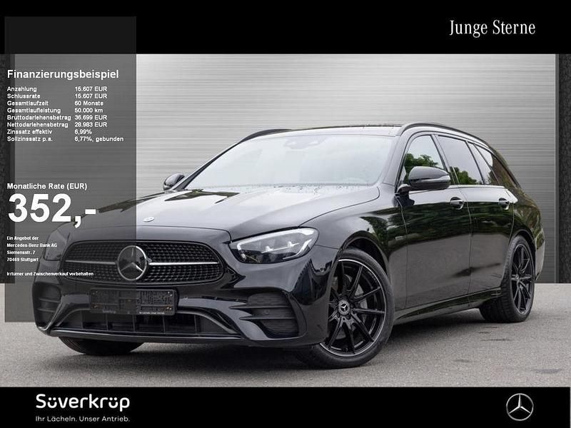 Schwarz Gebraucht 2023 Mercedes E220 AMG Limousine | 44.590 € (Etwas zu teuer) - Bild 1/2