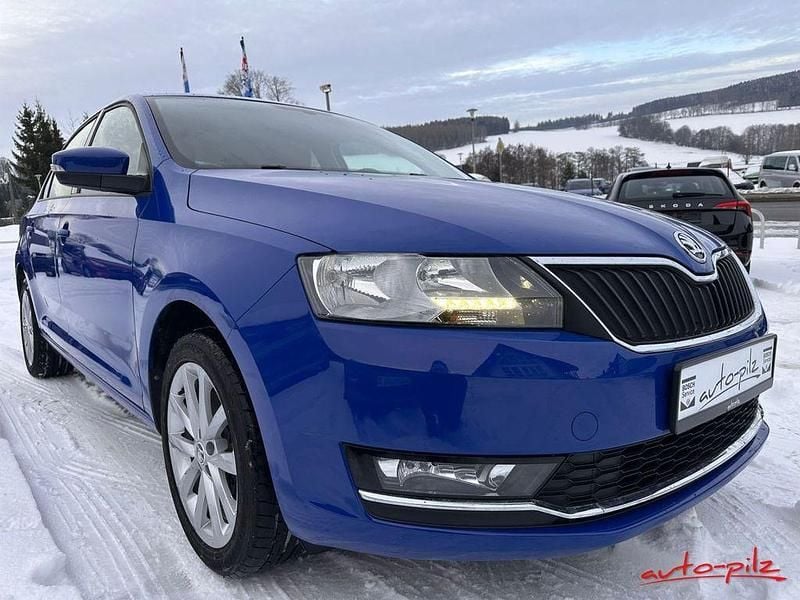 Gebraucht Skoda Rapid Style 110 PS (80 kW) 2018 Blau Kleinwagen