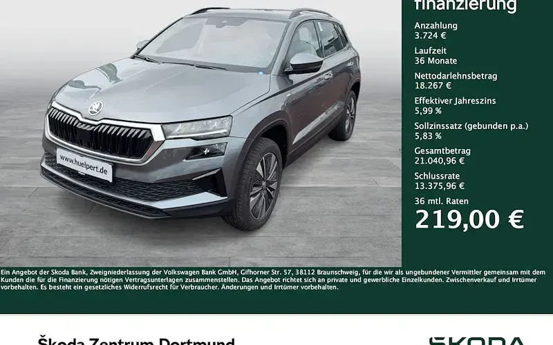 Gebraucht Skoda Karoq Tour 116 PS (85 kW) 2023 Grau SUV