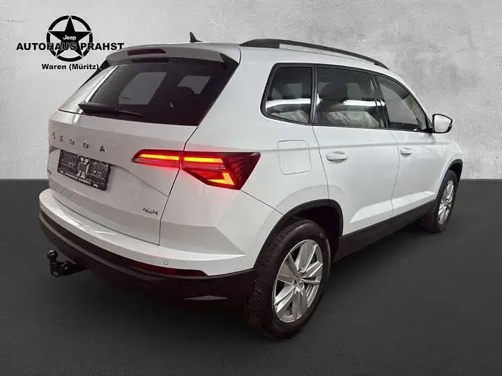 Gebraucht Skoda Karoq 150 PS (110 kW) 2023 Moonweiss metallic (metallic) SUV