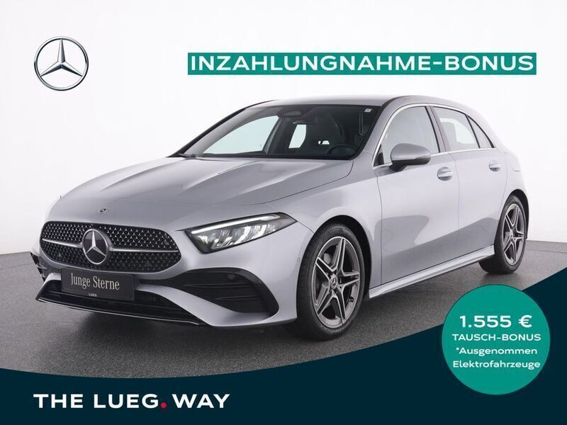 Metalliclack hightechsilber Gebraucht 2024 Mercedes A200 AMG Limousine | 33.995 € (Fairer Preis) - Bild 1/4