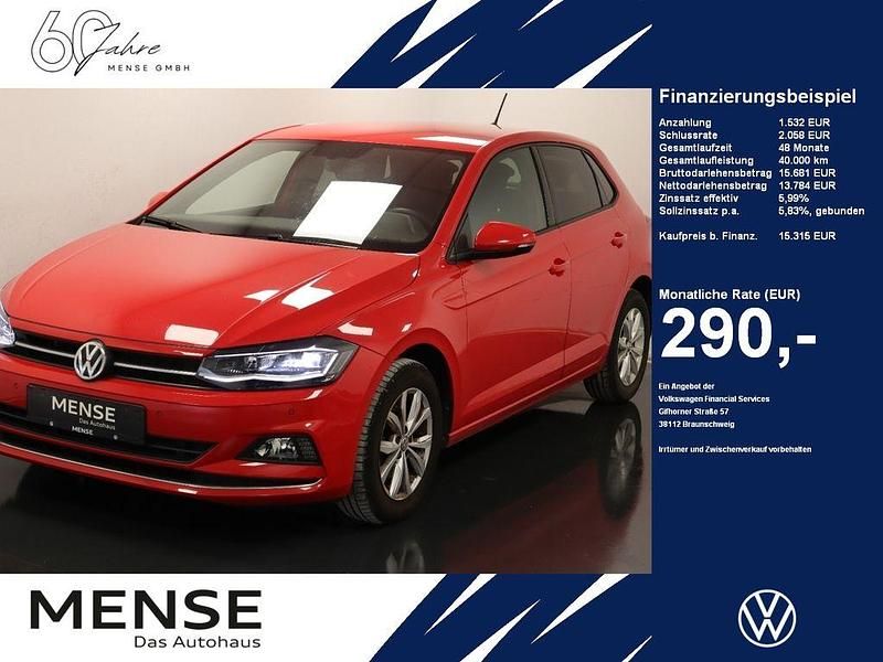 Rot Gebraucht 2019 VW Polo Highline Limousine | 15.315 € (Fairer Preis) - Bild 1/4